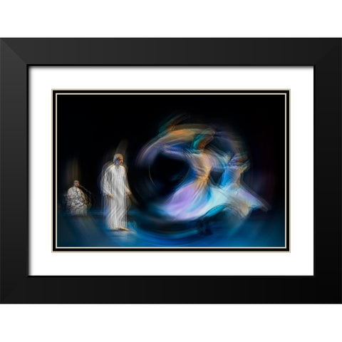 Untitled Black Modern Wood Framed Art Print with Double Matting by Shawki, Mohamed