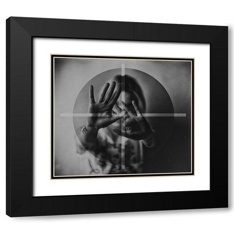 Untitled Black Modern Wood Framed Art Print with Double Matting by Ulfig Arps, Sandra