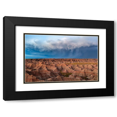 The Storm Is Here Black Modern Wood Framed Art Print with Double Matting by Zuo, Jun