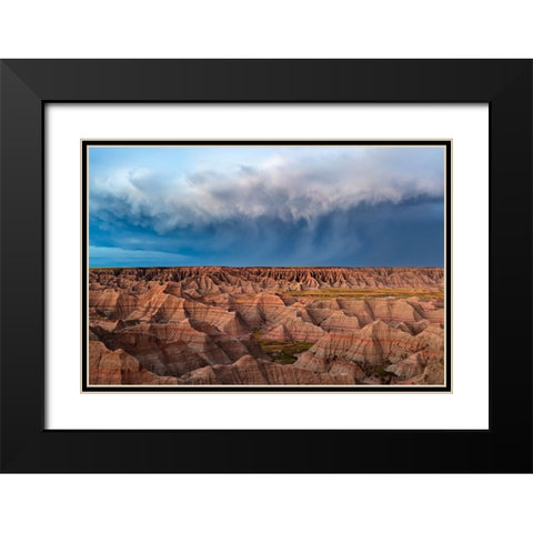 The Storm Is Here Black Modern Wood Framed Art Print with Double Matting by Zuo, Jun