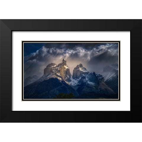 A Beam Of Sunlight Black Modern Wood Framed Art Print with Double Matting by Ren Rong, Raymond