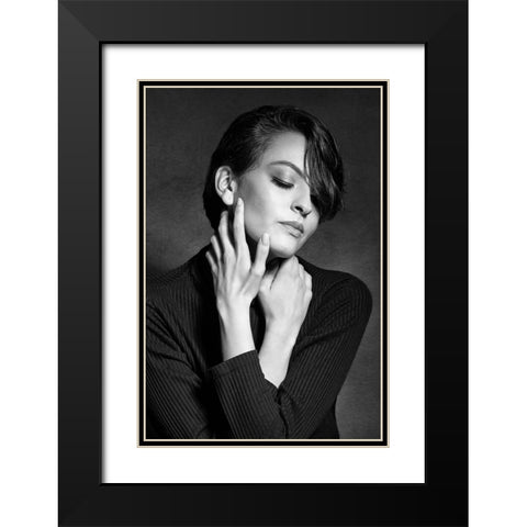 Your Memory Is Still Here Black Modern Wood Framed Art Print with Double Matting by Tejada, Cesar