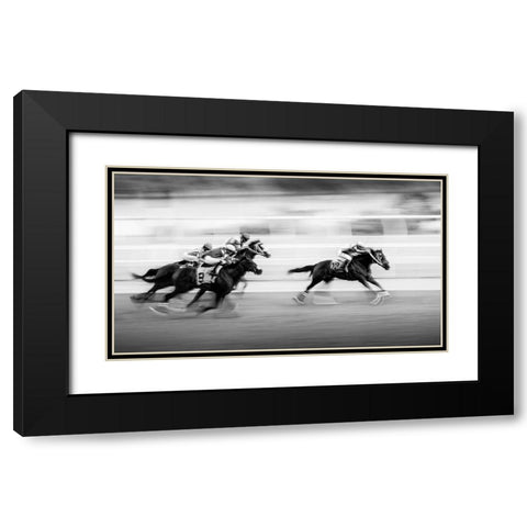 Taking the Lead Black Modern Wood Framed Art Print with Double Matting by Zhou, Steven