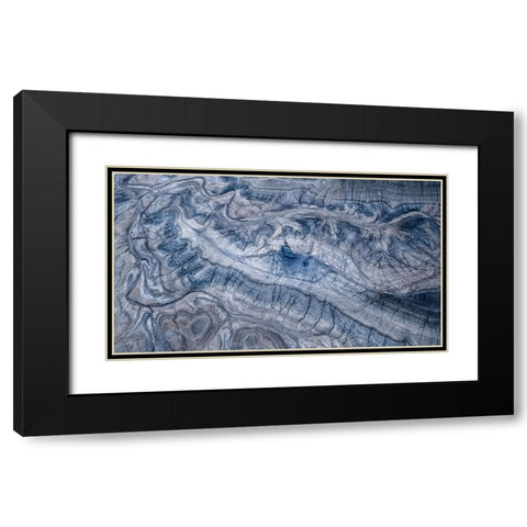 Veins Of The Earth Black Modern Wood Framed Art Print with Double Matting by Fan, John