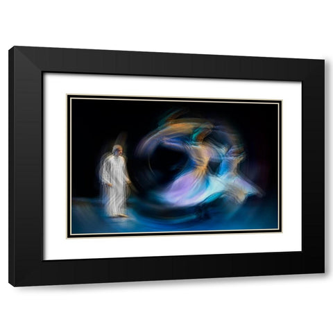Untitled Black Modern Wood Framed Art Print with Double Matting by Shawki, Mohamed