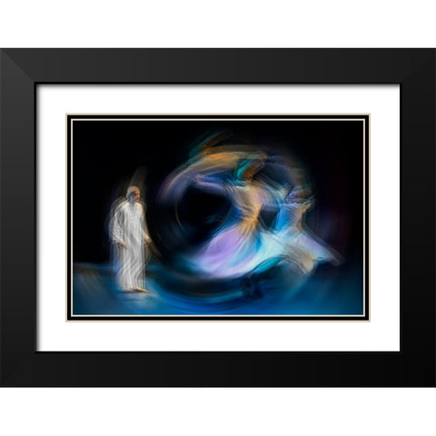 Untitled Black Modern Wood Framed Art Print with Double Matting by Shawki, Mohamed