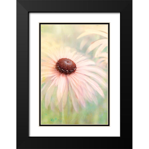 Peachy Black Modern Wood Framed Art Print with Double Matting by Parker, Jacky