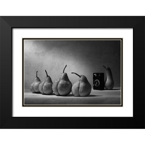 The Nude Photo. Version 2 Black Modern Wood Framed Art Print with Double Matting by Ivanova, Victoria
