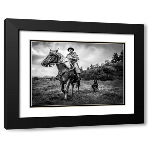 Wild Life Black Modern Wood Framed Art Print with Double Matting by Girmencea, Robert