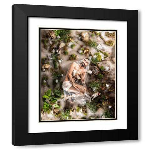 Death Black Modern Wood Framed Art Print with Double Matting by Sedaghi, Hooman