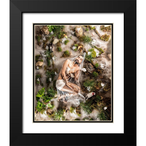 Death Black Modern Wood Framed Art Print with Double Matting by Sedaghi, Hooman