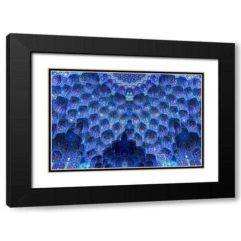 The miracle of architecture Black Modern Wood Framed Art Print with Double Matting by Mohammad Hossein, Hamid