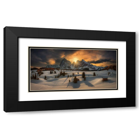 Autumn... Black Modern Wood Framed Art Print with Double Matting by Browko, Krzysztof