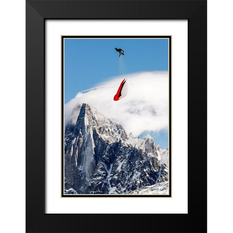 Infinity Tumbling Black Modern Wood Framed Art Print with Double Matting by Shu, Tristan