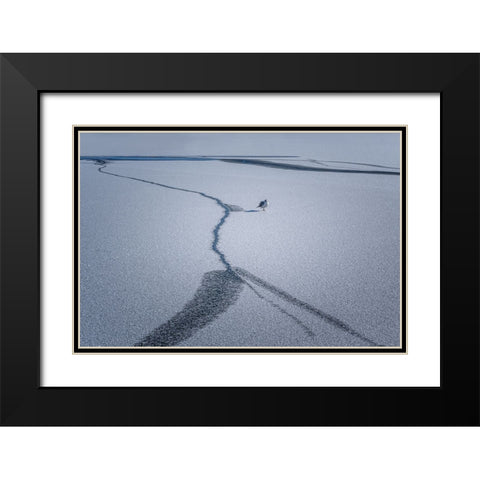 After The Snow... Black Modern Wood Framed Art Print with Double Matting by Chen, Jennifer
