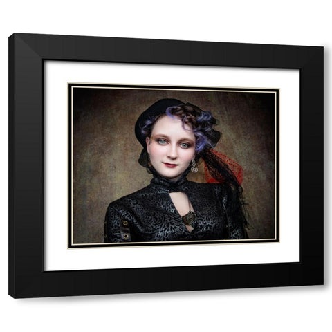 Wild EyeS Black Modern Wood Framed Art Print with Double Matting by Springgay, Daniel