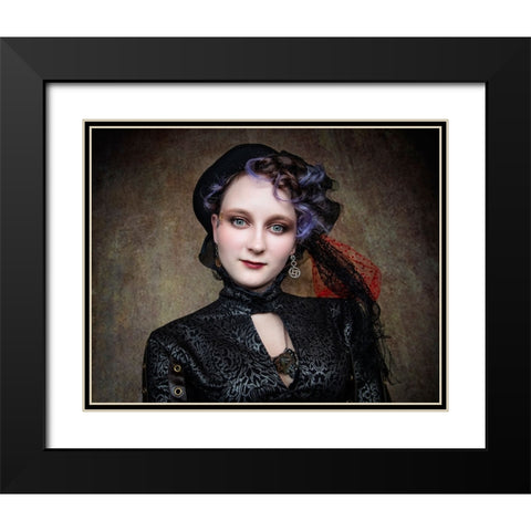 Wild EyeS Black Modern Wood Framed Art Print with Double Matting by Springgay, Daniel