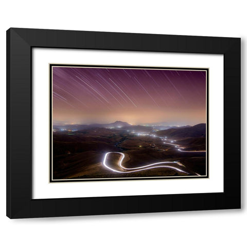A Road To The Dream Black Modern Wood Framed Art Print with Double Matting by Arabzadeh, Abbas