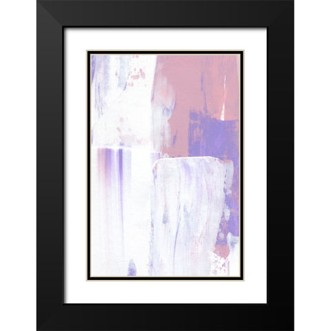 Color Flow No 2 Black Modern Wood Framed Art Print with Double Matting by Uplusmestudio