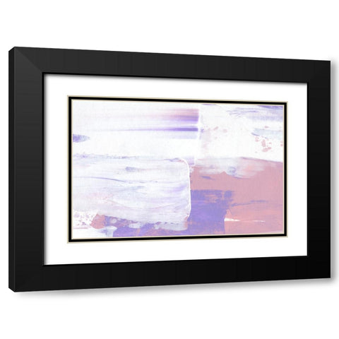 Color Flow No 2 Black Modern Wood Framed Art Print with Double Matting by Uplusmestudio