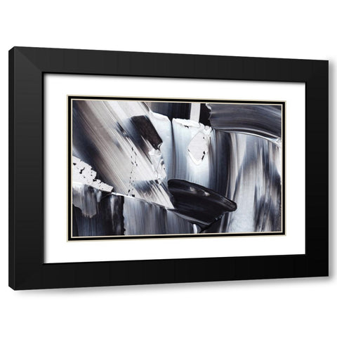 Move With Me Black Modern Wood Framed Art Print with Double Matting by Uplusmestudio