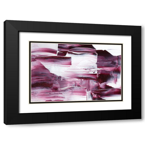 Paradox No 1 Black Modern Wood Framed Art Print with Double Matting by Uplusmestudio