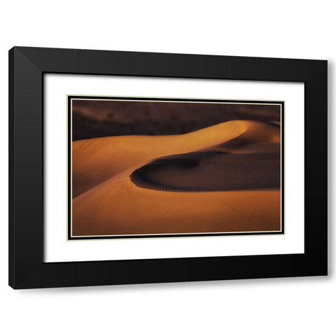 Sand Dunes (2) Black Modern Wood Framed Art Print with Double Matting by Qiu, Jenny