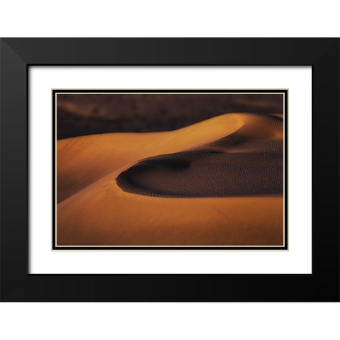 Sand Dunes (2) Black Modern Wood Framed Art Print with Double Matting by Qiu, Jenny