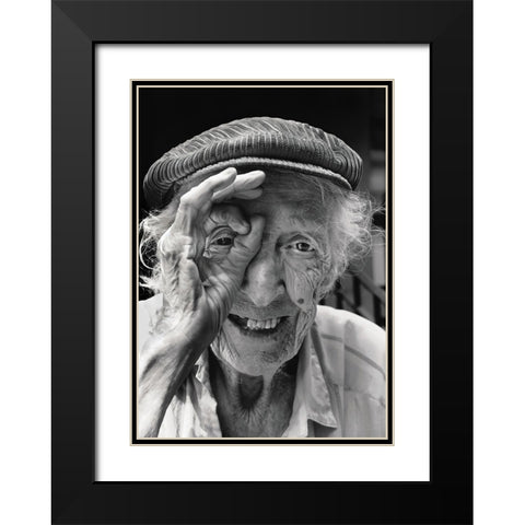 Untitled Black Modern Wood Framed Art Print with Double Matting by Getsadze, Zurab