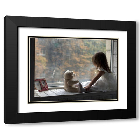 Autumn Black Modern Wood Framed Art Print with Double Matting by Valentyn, Kolesnyk