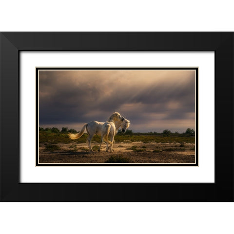 After The Storm...Light! A732210 Black Modern Wood Framed Art Print with Double Matting by Joanaduenas