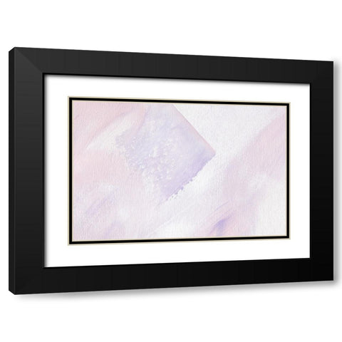 Pastel Flow No 3 Black Modern Wood Framed Art Print with Double Matting by Uplusmestudio