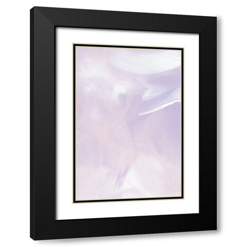 Pastel Flow No 4 Black Modern Wood Framed Art Print with Double Matting by Uplusmestudio
