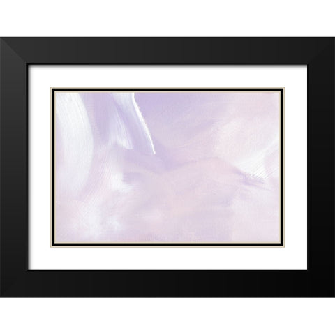 Pastel Flow No 4 Black Modern Wood Framed Art Print with Double Matting by Uplusmestudio