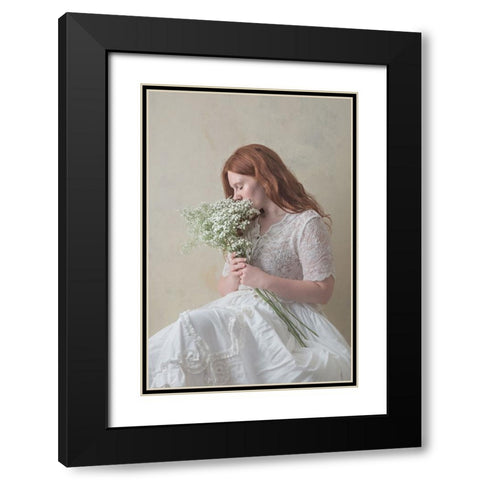 Never Stop Dreaming Black Modern Wood Framed Art Print with Double Matting by Franke, Ruth