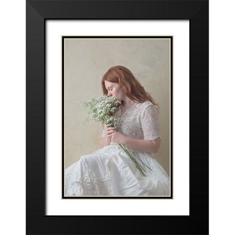 Never Stop Dreaming Black Modern Wood Framed Art Print with Double Matting by Franke, Ruth