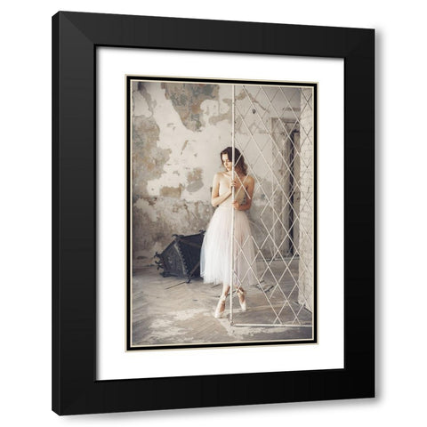Grace were in her steps Black Modern Wood Framed Art Print with Double Matting by Bolgov (Axe), Ruslan