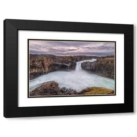Iceland 10 Black Modern Wood Framed Art Print with Double Matting by J Rao, Jenny