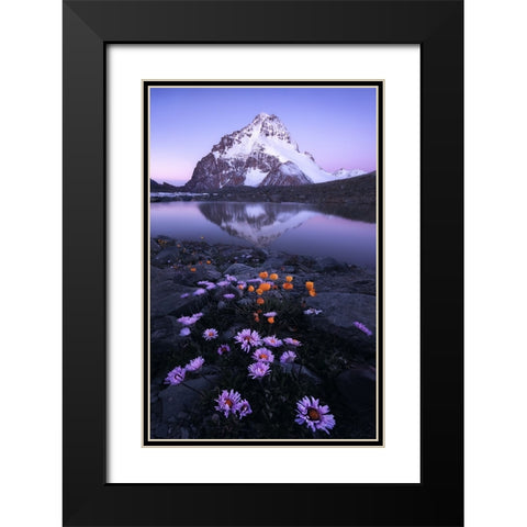 GodS Backyard Black Modern Wood Framed Art Print with Double Matting by Hao, Damon