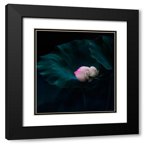 Eternal Black Modern Wood Framed Art Print with Double Matting by Liu, Yanny