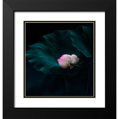 Eternal Black Modern Wood Framed Art Print with Double Matting by Liu, Yanny