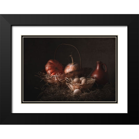 Farm Black Modern Wood Framed Art Print with Double Matting by Perfoncio, Margareth