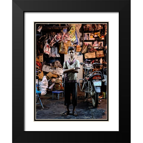 Another School Black Modern Wood Framed Art Print with Double Matting by Avila, Fernando