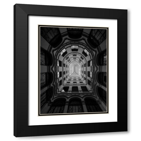 Indalo Black Modern Wood Framed Art Print with Double Matting by Cedron, Mabel
