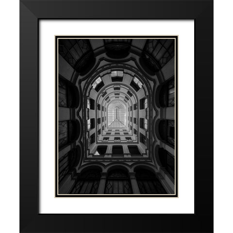 Indalo Black Modern Wood Framed Art Print with Double Matting by Cedron, Mabel