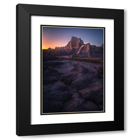 Under The Twilight Black Modern Wood Framed Art Print with Double Matting by P., Ruiqing