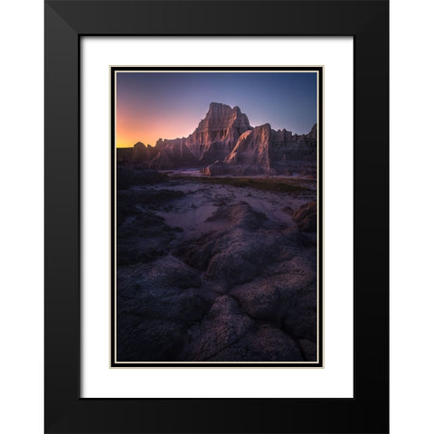 Under The Twilight Black Modern Wood Framed Art Print with Double Matting by P., Ruiqing