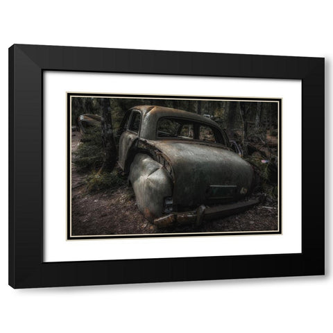 When Time Says Goodbye Black Modern Wood Framed Art Print with Double Matting by Pettersson, Benny
