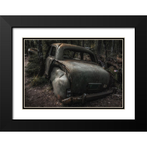 When Time Says Goodbye Black Modern Wood Framed Art Print with Double Matting by Pettersson, Benny