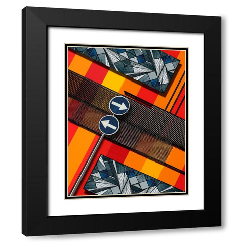 Untitled Black Modern Wood Framed Art Print with Double Matting by Buczkowski, Tomasz